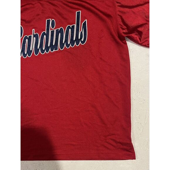 Vintage St Louis Cardinals Jersey Mens Large Red Blue Lee Sport MLB Adult - Picture 2 of 9